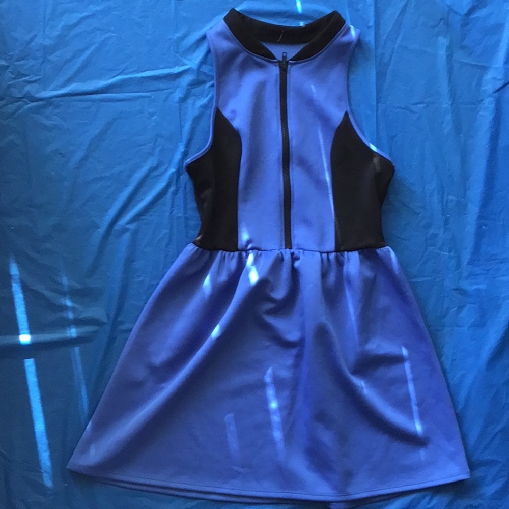 Blue race car dress